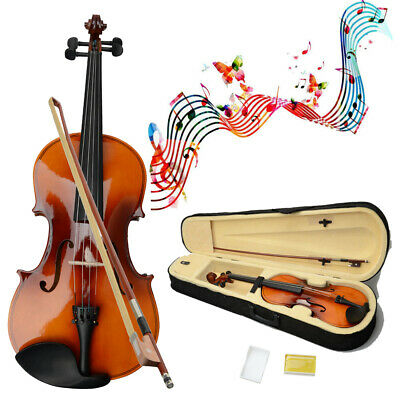 New 16 Inch Brown Adult Acoustic Viola With Case Rosin Bow 16"