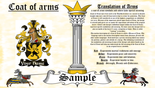 Earnest-urnst Coat Of Arms Heraldry Blazonry Print