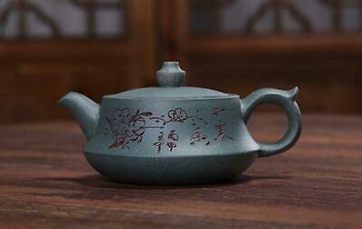 Fine Chinese Yixing Zisha Purple Sand Lvni Teapot Zhou Chengmao Marked