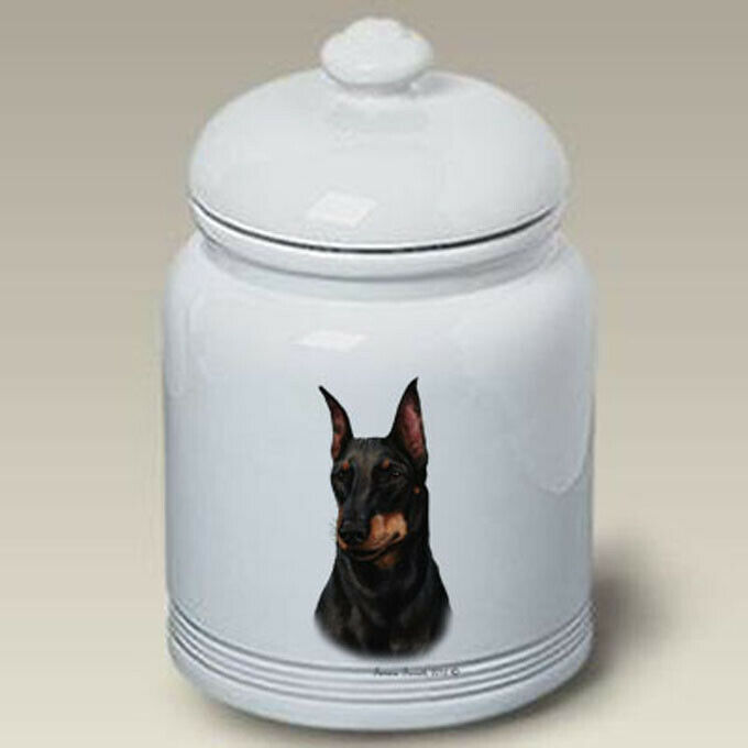 Manchester Terrier Ceramic Treat Jar Tb 34249