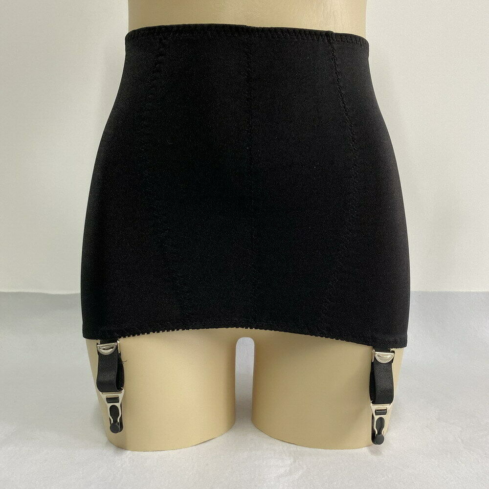 Alacki Lace Edge Cloth Girdle Skirt Retro Garter Belt 6 Straps Suspender Belt