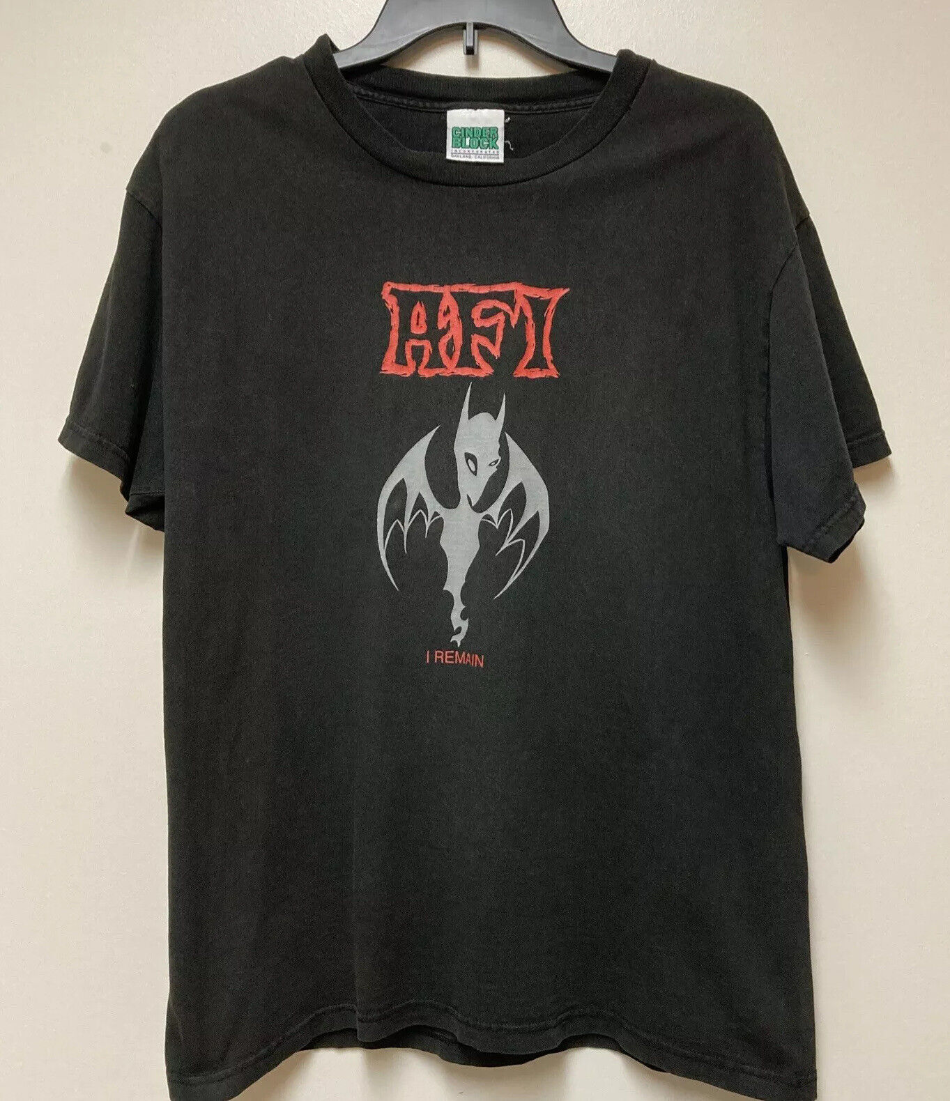 Afi A Fire Inside Tee T Shirt Art Of Drowning Punk Nephilim Medium Cinderblock