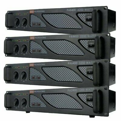 Emb Pro Pa2400 1200w 2 Channel Power Dj Amplifier 2u Rack Mount Amp Stereo