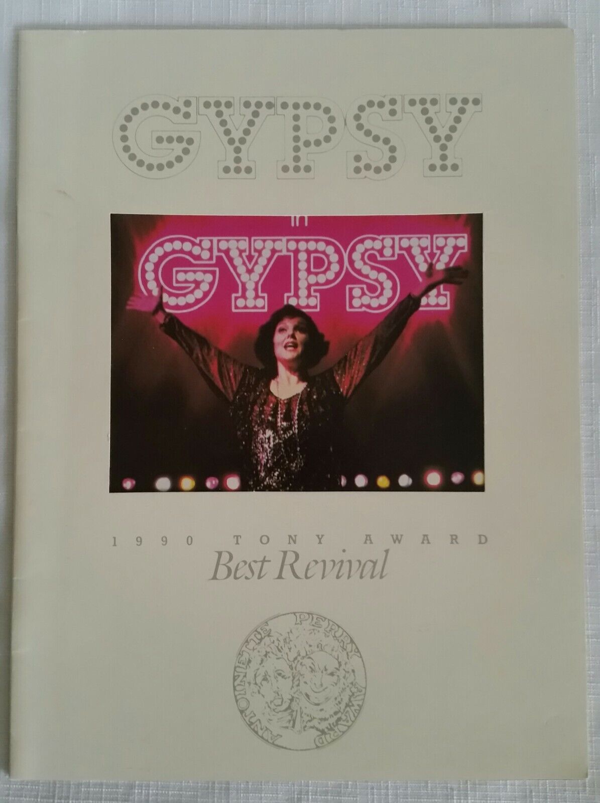 Tyne Daly - Gypsy (1991) - Broadway Souvenir Program - With Ticket Stub