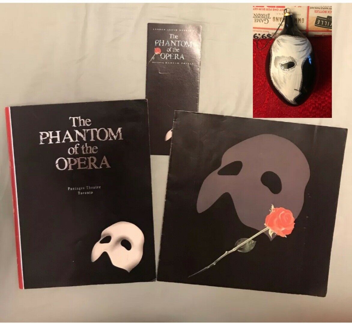 Show Programs-phantom Of The Opera-toronto-colm Wilkinson Rebecca Cane-ornament