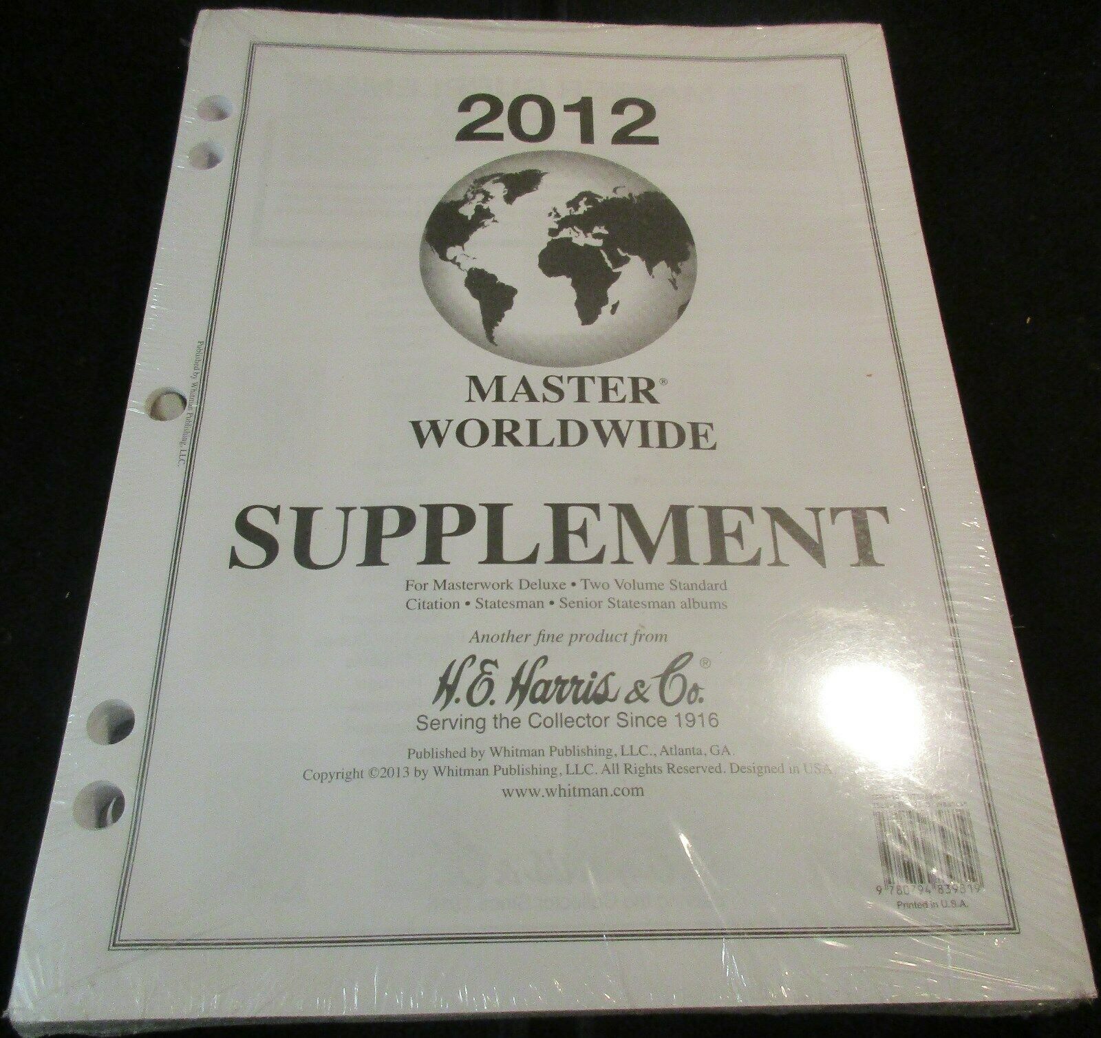 H.e. Harris 2012 Master Worldwide Supplement With Free Shipping!!!