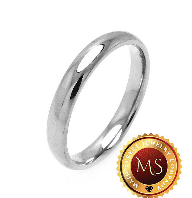 925 Sterling Silver Plain Band Rings 2mm-10mm Sizes 5-13