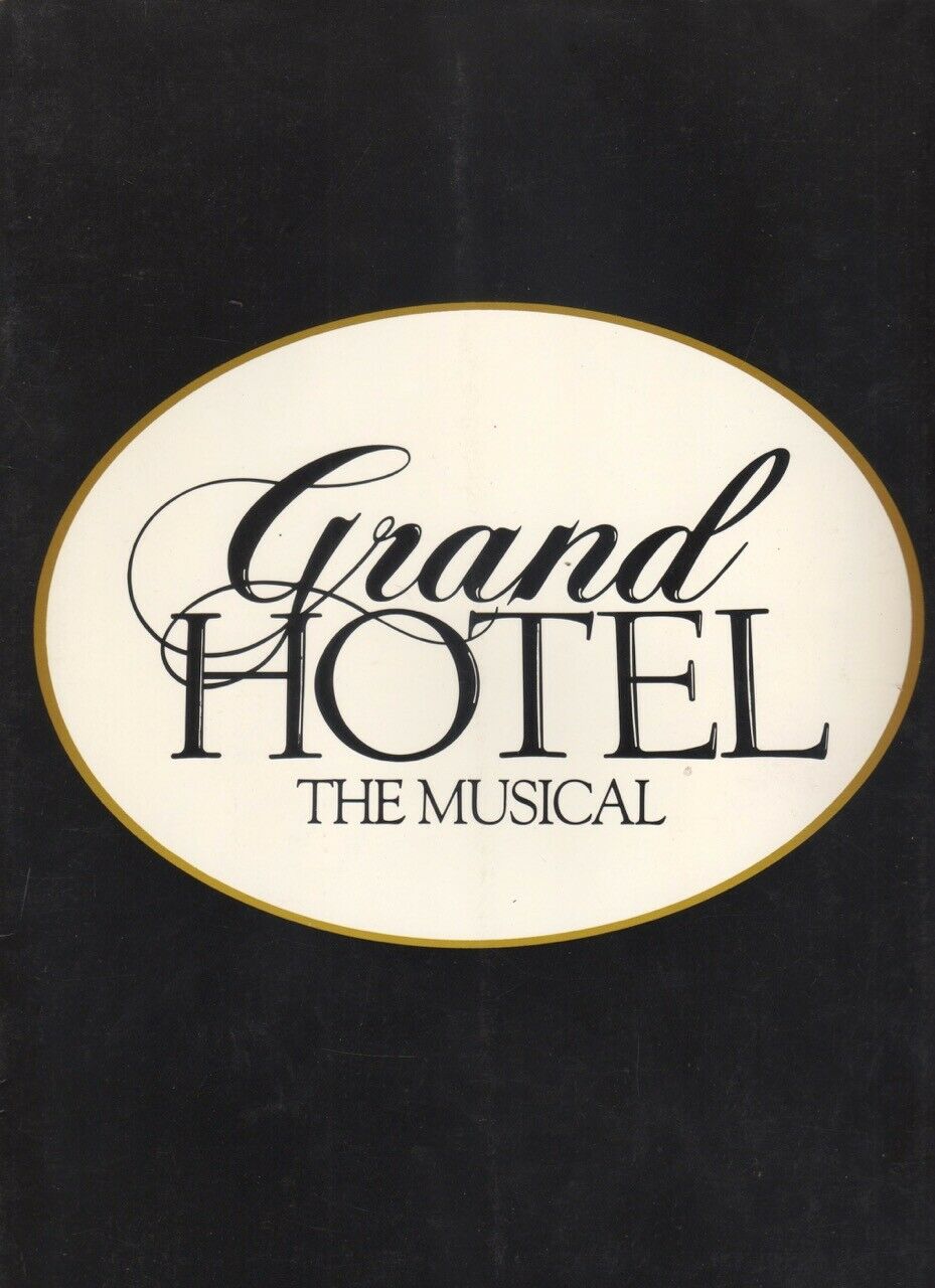 "grand Hotel"  1989   Souvenir  Program  Obc  Jane Krakowski, Michael Jeter
