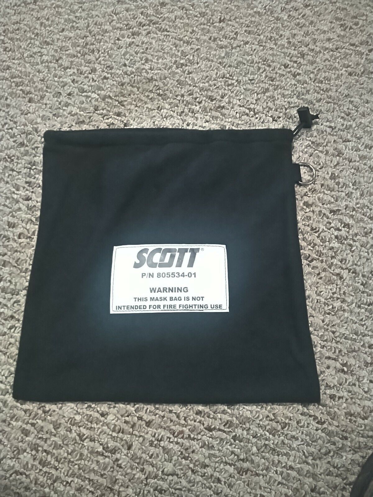 New Scott Scba  Firefighter Mask Bag With Adjustable Draw String