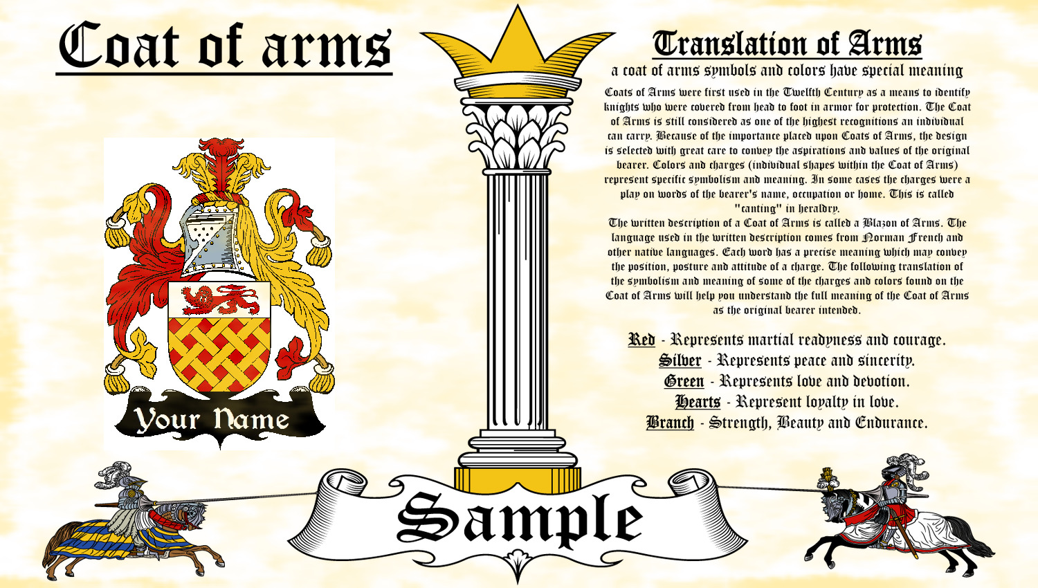 Fitzjeffry-jefry Coat Of Arms Heraldry Blazonry Print