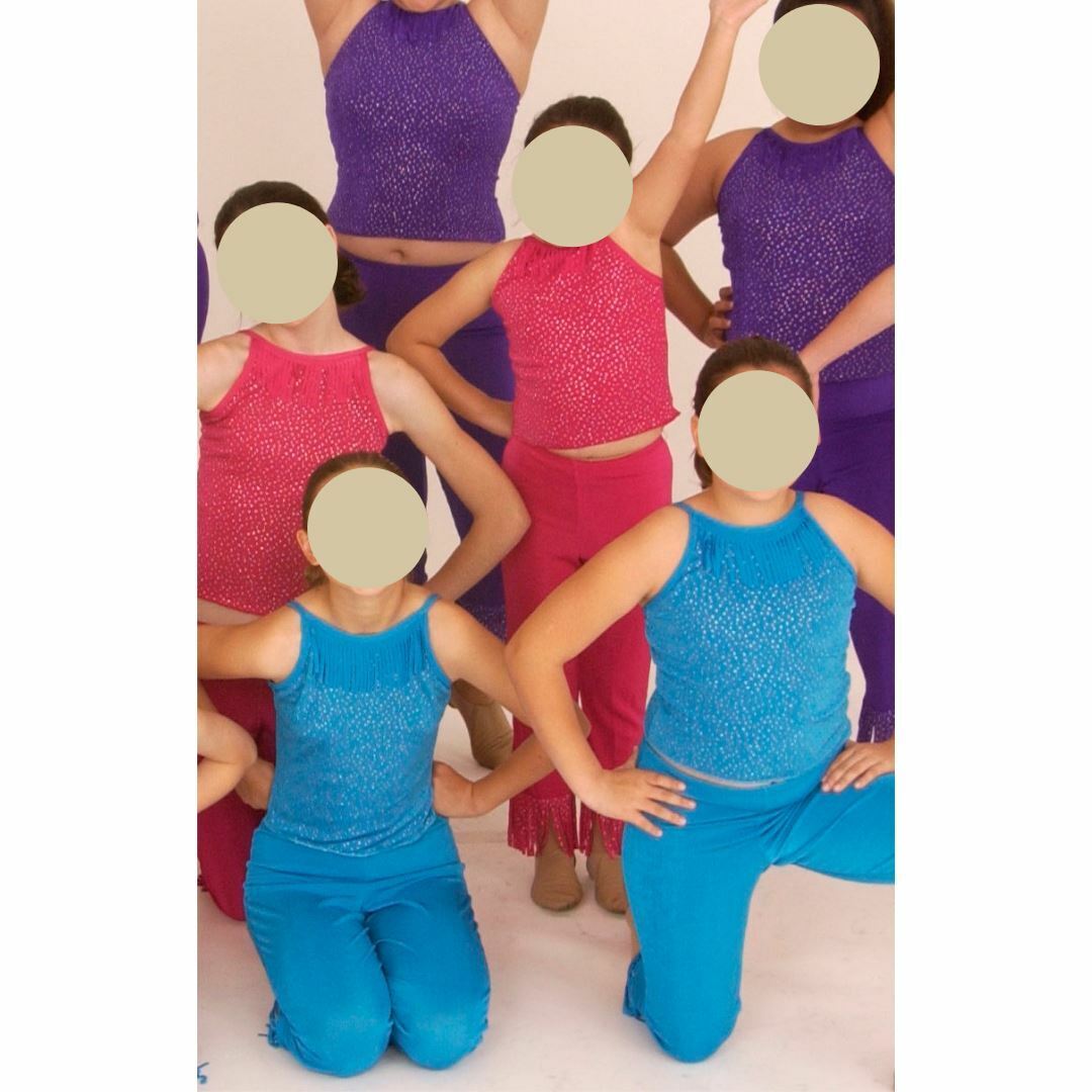 Main Street Dancewear Pink Dance Costume Top & Pants Child Sizes