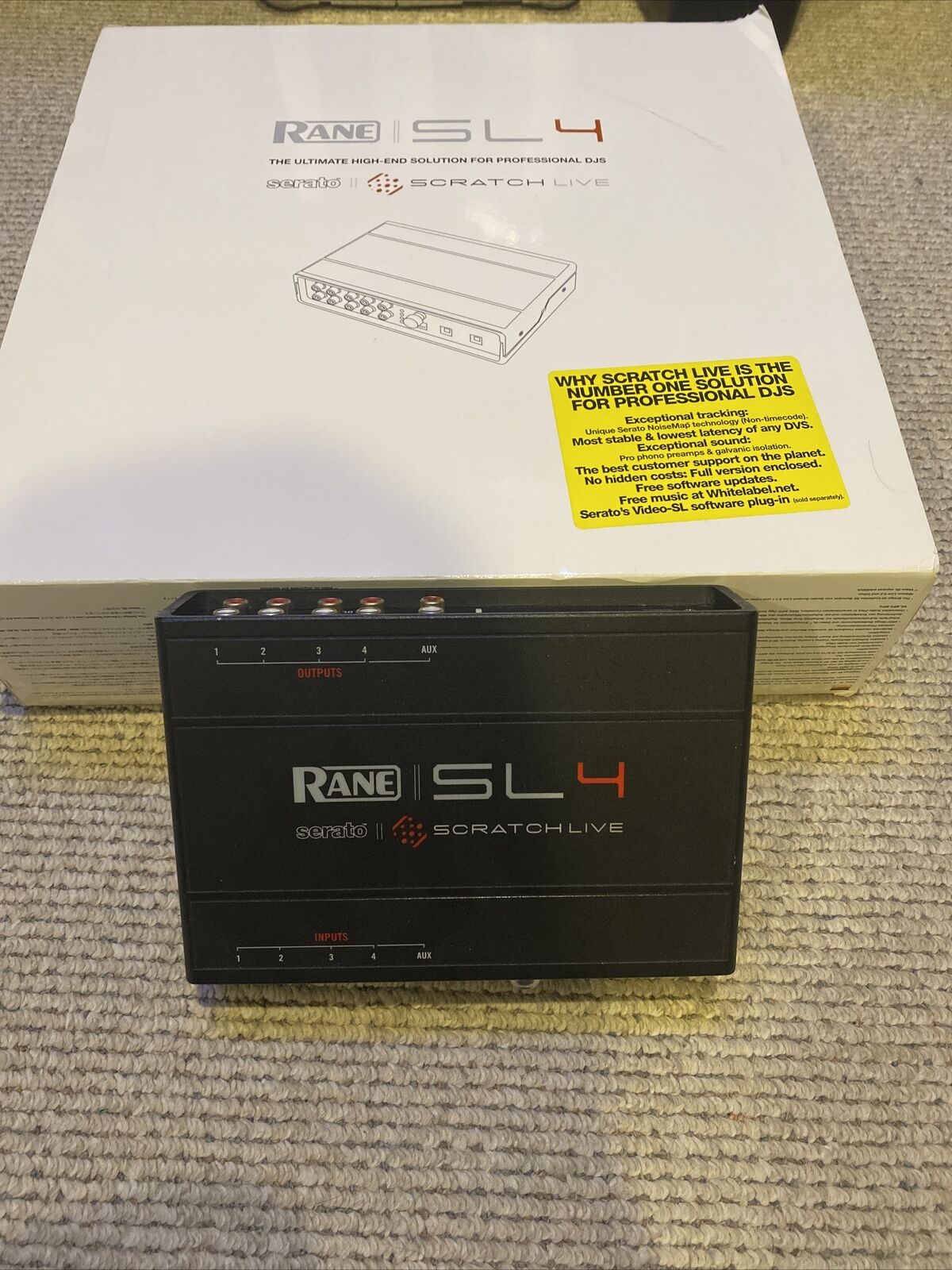 Rane Serato Sl4 Plus With Control Vinyl. 4 Channel Controller In Original Box
