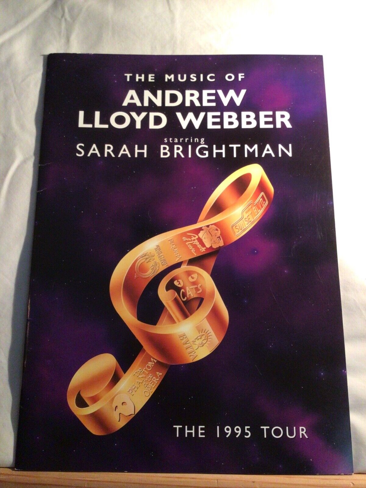 The Music Of Andrew Lloyd Webber Starring Sarah Brightman 1995 Tour Program