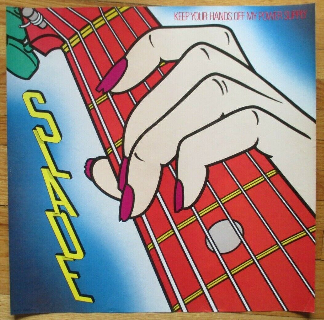 Slade Poster Original 24" Square Keep Your Hands Off My Power Supply Rare !