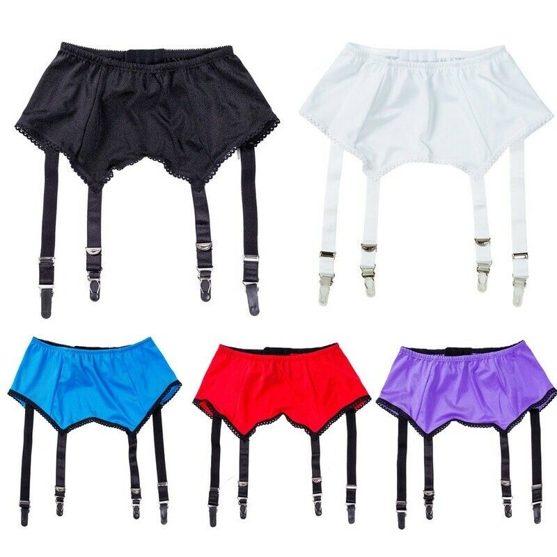 Alacki Women's Multicolor Sexy High Waist Garter Belt 4 Straps Suspender (s~xxl)