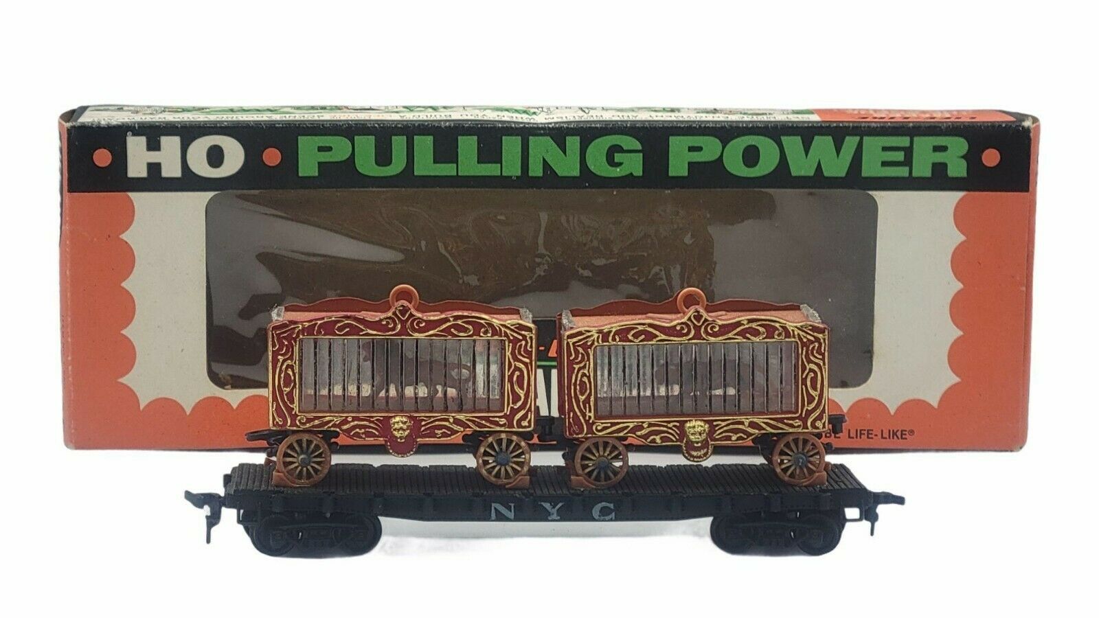 Life-like Trains Circus Car T580 Hand Painted Animals W/box Ho Scale