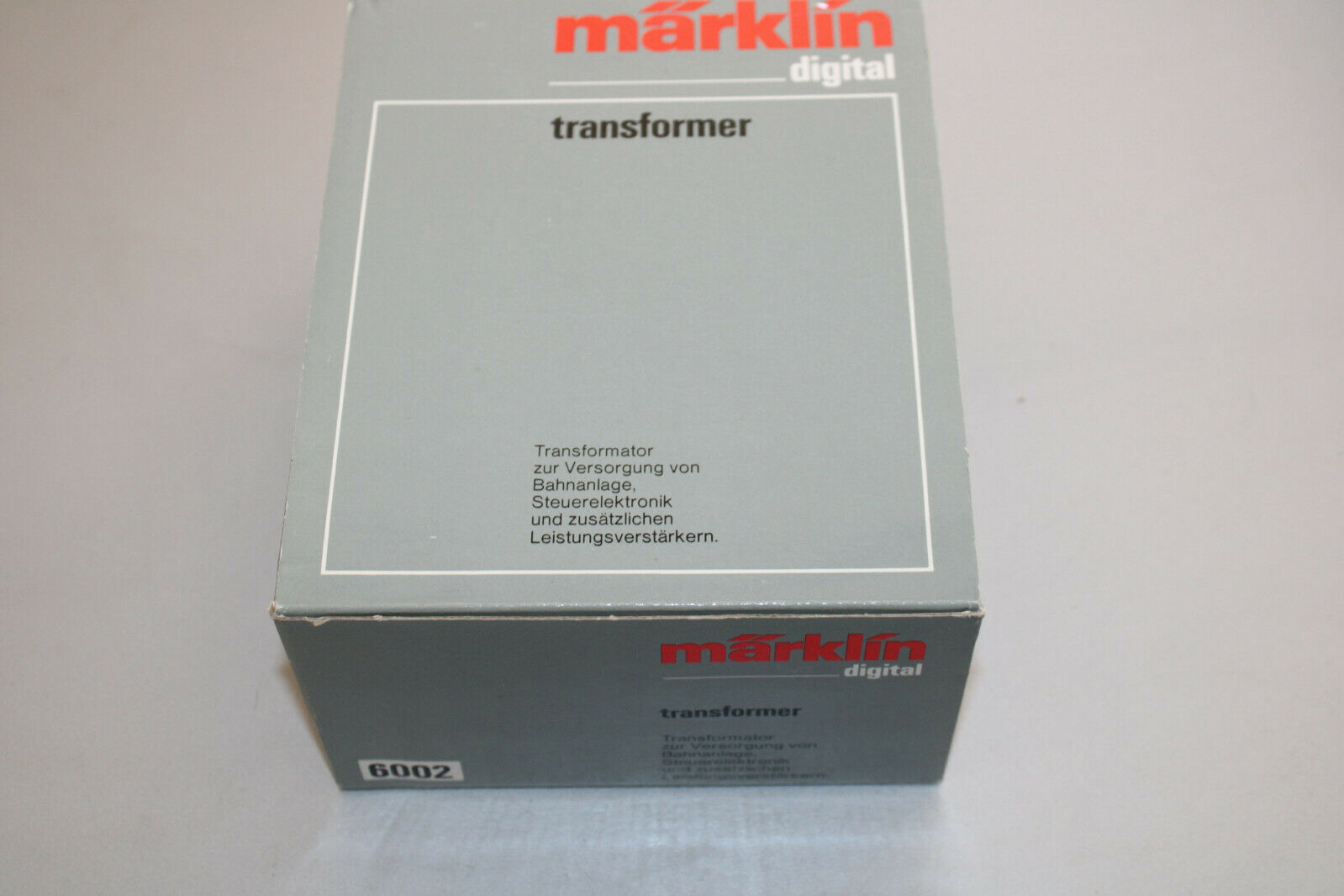 Märklin Empty Box 6002 Transformer Gauge H0