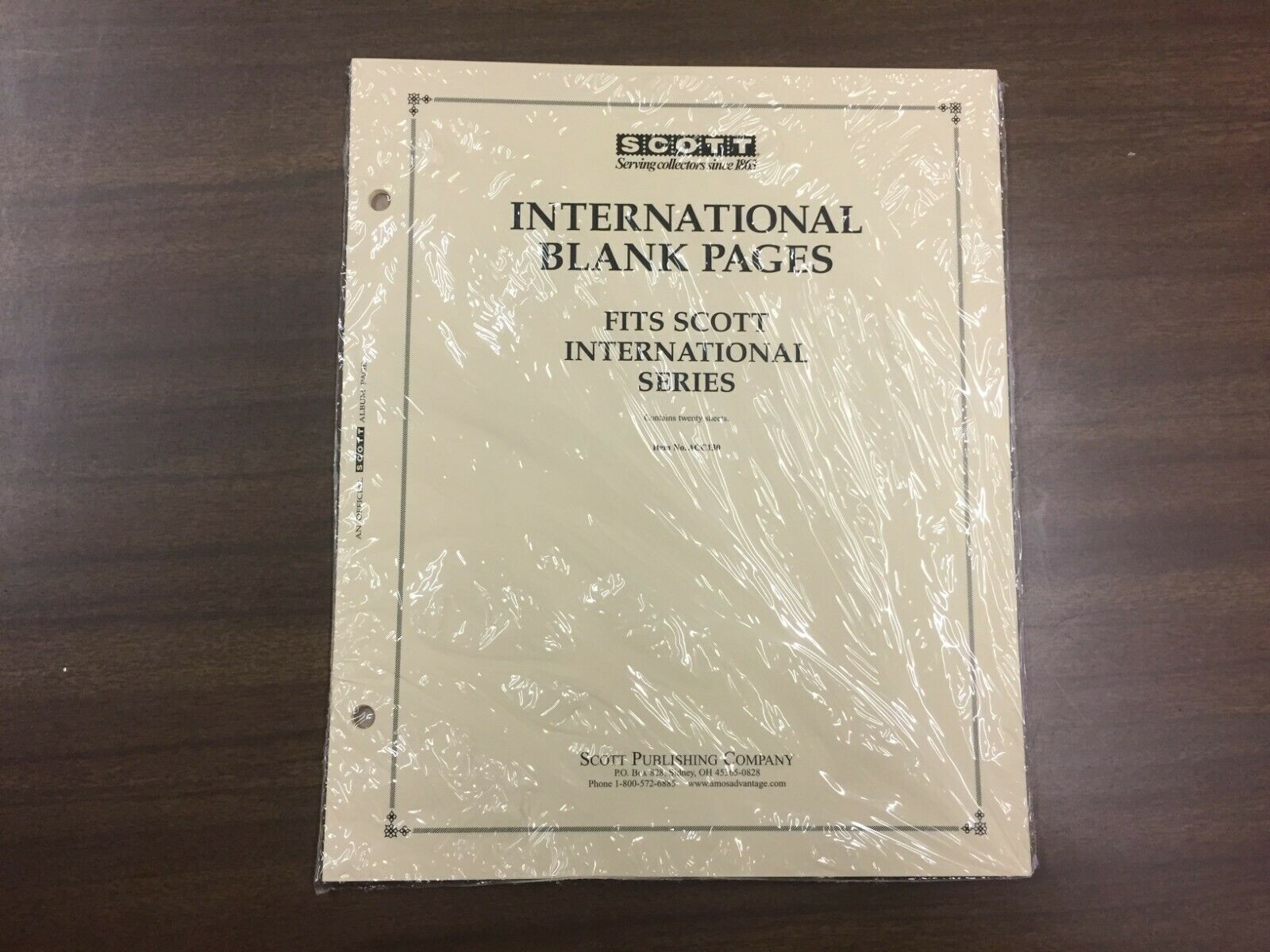 1 Pack Of Scott Blank Pages For International Albums - Border C - #acc130