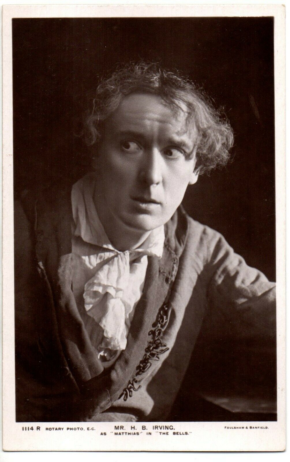 70208 Orig Ca 1905 Rppc Pc British Theatre Actor Hb Irving, Son Of Henry Irving