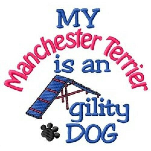 My Manchester Terrier Is An Agility Dog Sweatshirt - Dc1958l Size S - Xxl
