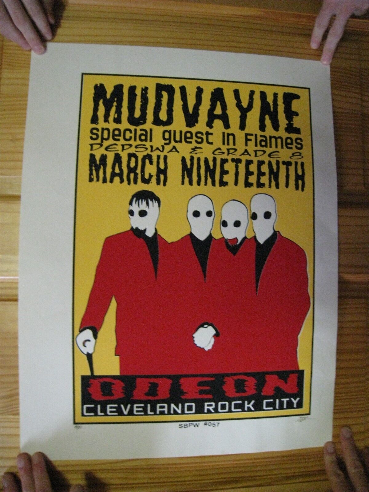 Mudvayne Poster Silkscreen Signed Numbered In Flames Depswa Grade 8