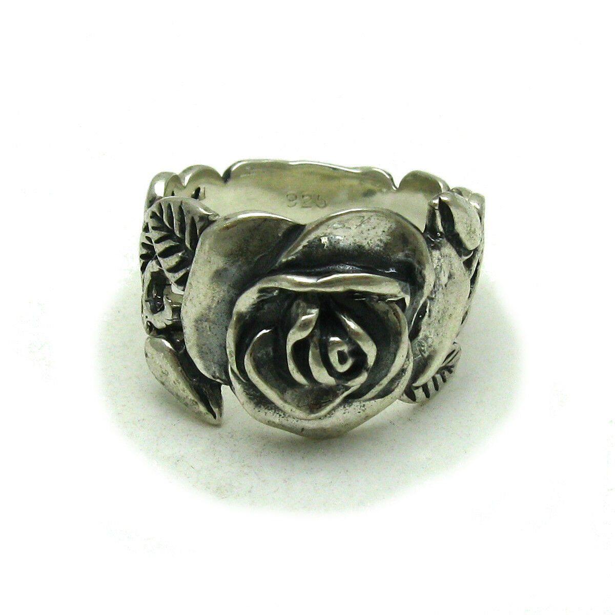 Stylish Genuine Sterling Silver Ring Hallmarked Solid 925 Flower Handmade