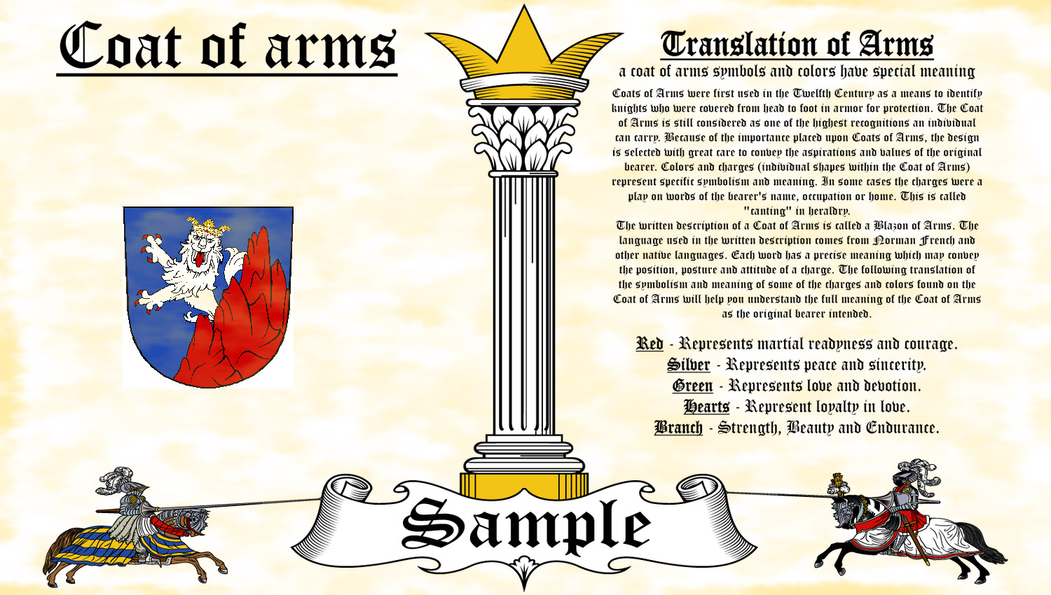 Elnhoven-elnhoven Coat Of Arms Heraldry Blazonry Print