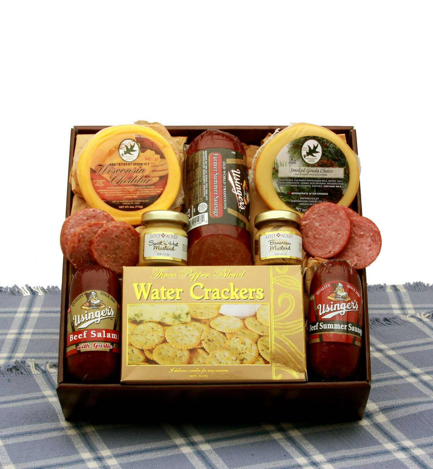 Hearty Favorites Meat & Cheese Sampler/usinger's Sausages/wisconsin Cheeses