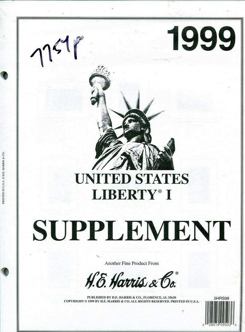 Harris 1999 Stamp Supplement Sealed