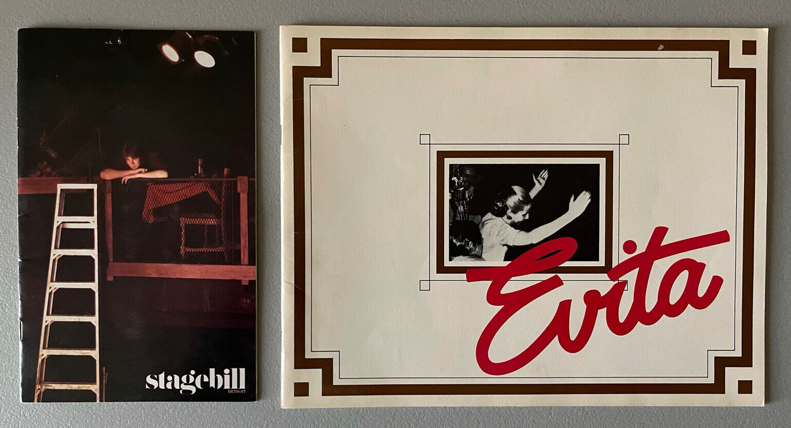 Vintage 1982  Evita Theater Program With Playbill And Ticket Stubs