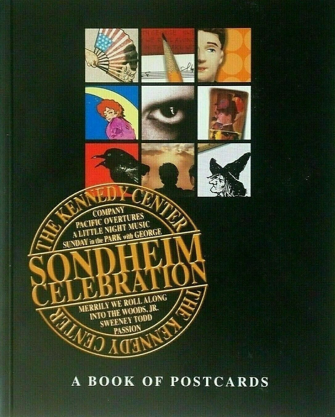 The Kennedy Center Sondheim Celebration Book Of 20 Postcards ~stephen 8 Musicals