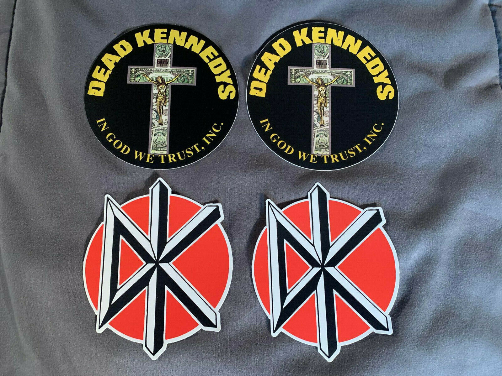 Lot Of 4 Dead Kennedys 3 1/4" To 4" Band Logo Stickers Fast! Free Ship! Biafra