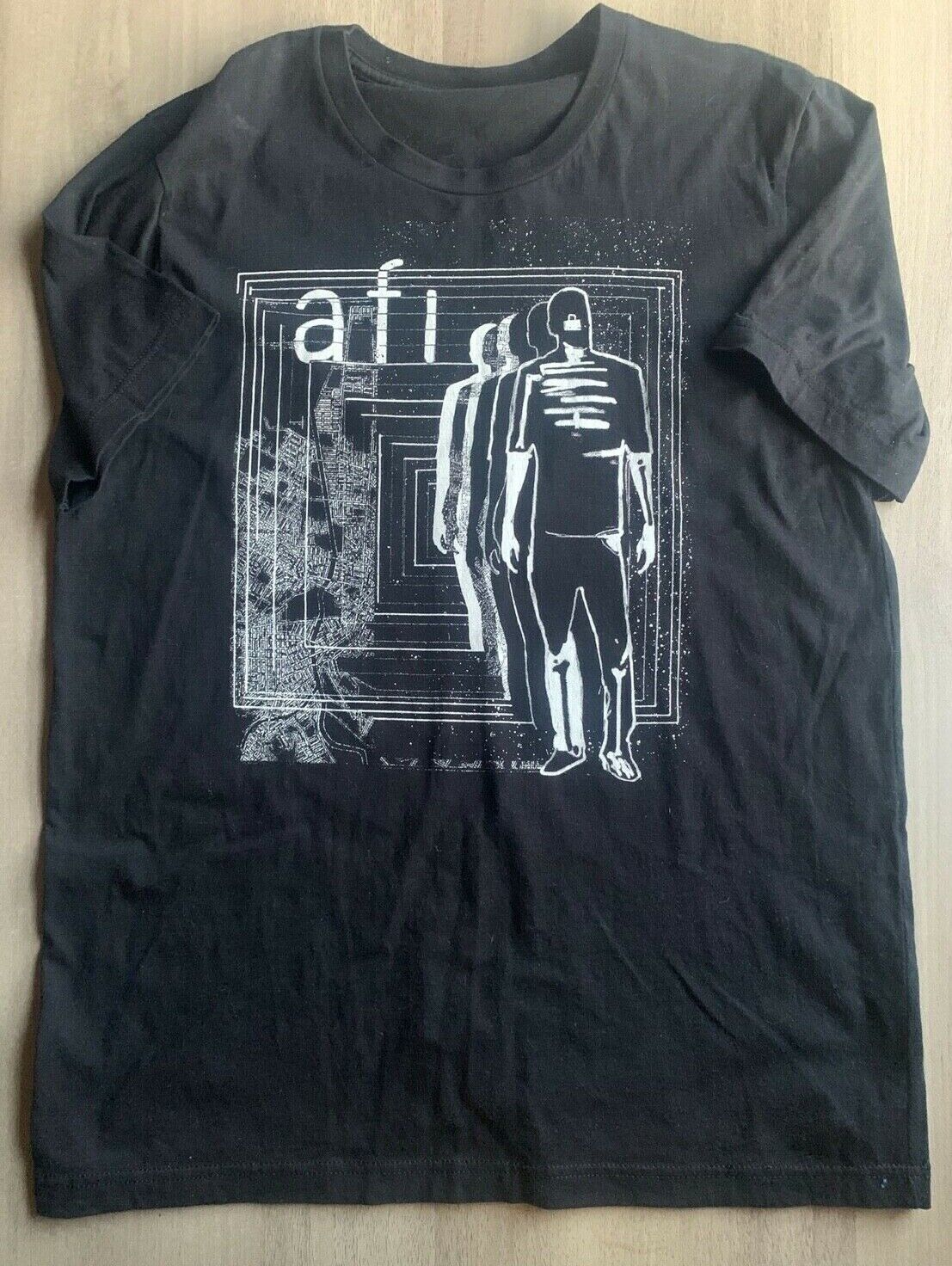Official Afi The Missing Man 2019 Tour Black T-shirt - Size Large