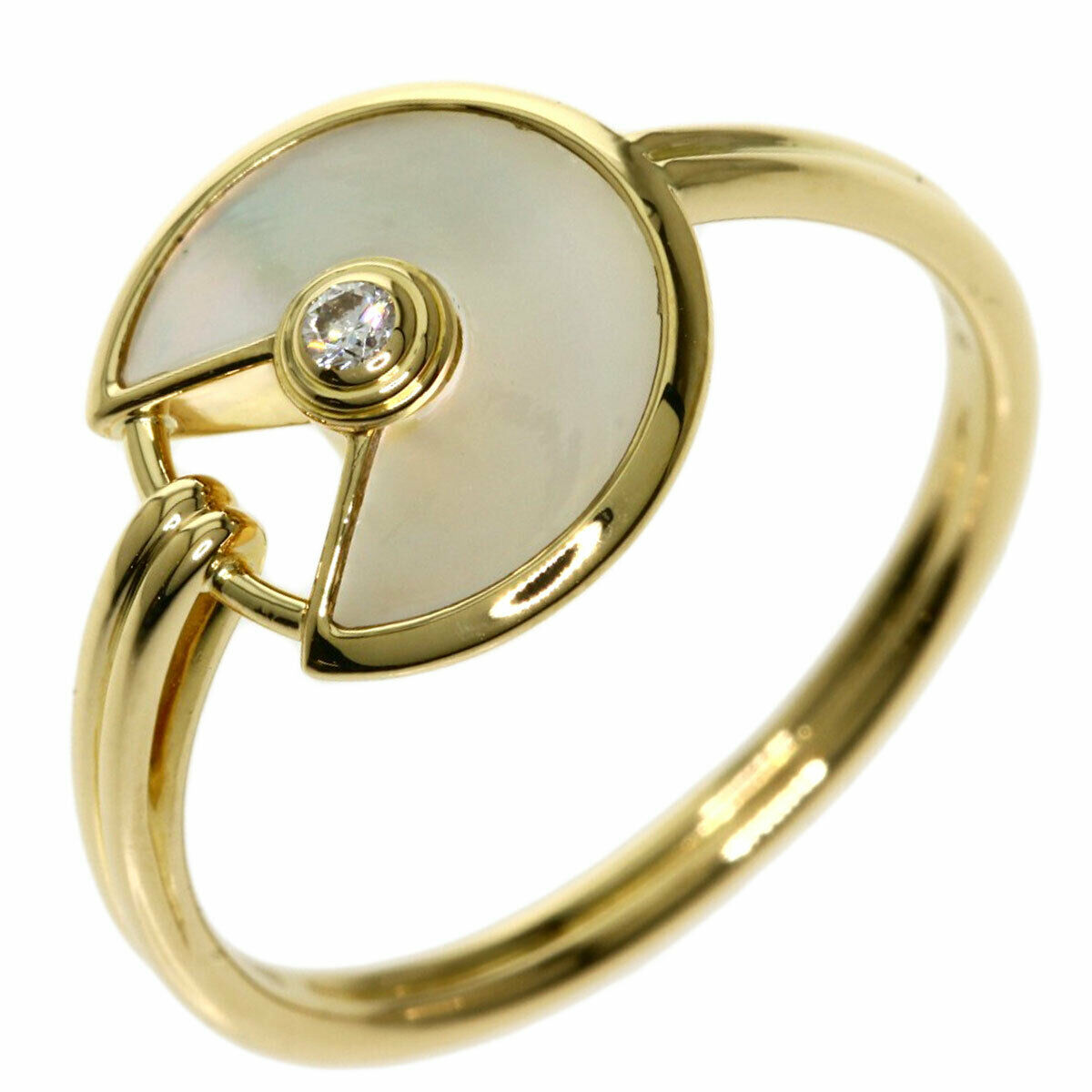 Cartier Ring Yellow Gold Amulette De Cartier Ring 56 Us Size 8 #061309